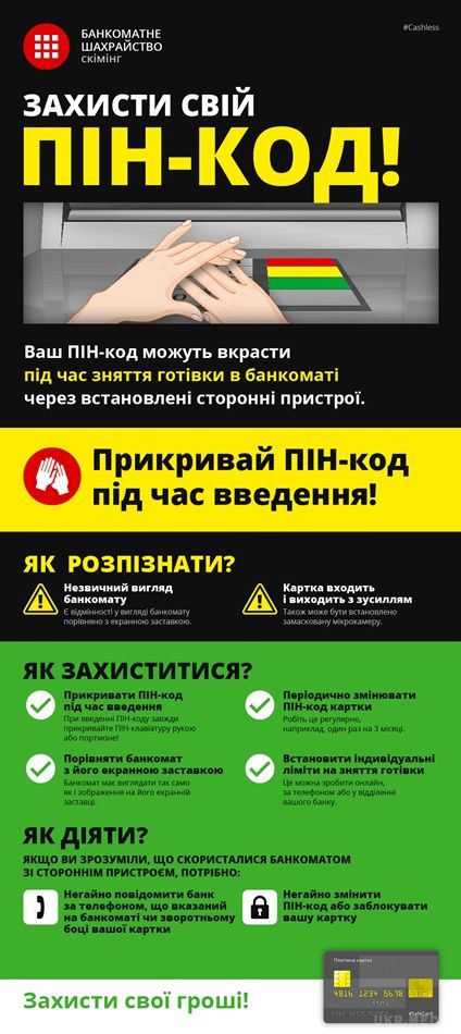Шахраї не дрімають: як захистити пін-код своєї картки. Кіберзлочинці придумують все нові і нові пристрої для крадіжки грошей з рахунків українців. 
