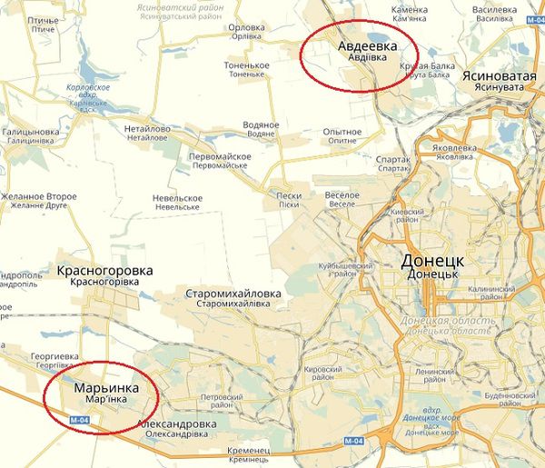 Бойовики з мінометів обстріляли школу і будинки в Мар'їнці, в місті пожежі. Бойовики так званої "Донецької народної республіки" обстріляли школу і житлові будинки в Мар'їнці (Донецька область).