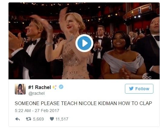 Оплески Кідман на Оскарі стали мемом. Австралійська актриса не перемогла в номінації, проте змогла прикувати до себе погляди всіх