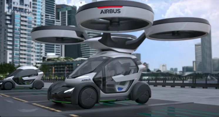 У Швейцарії показали літаючий автомобіль майбутнього. Відео. Ательє Italdesign і компанія Airbus представили на Женевському автосалоні концепт літаючого автомобіля. 
