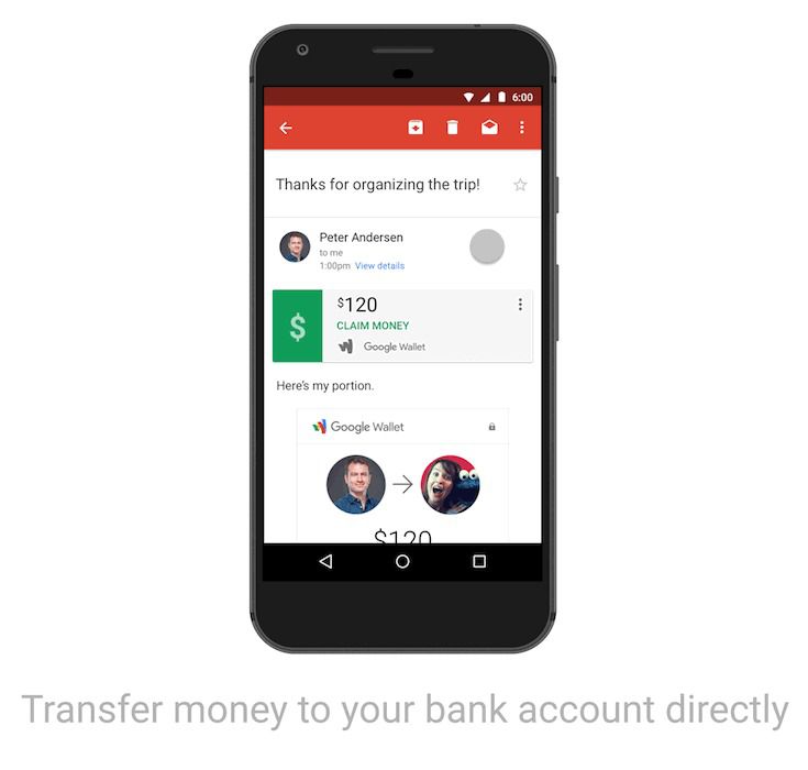 Google запустив грошові перекази через Gmail. Тепер прямо в своєму акаунті можна запитувати і переводити кошти