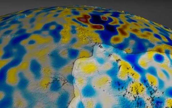Аномалії магнітного поля Землі показали на карті. Карта дозволяє простежити за магнітним полем планети на глибині до 250 кілометрів.