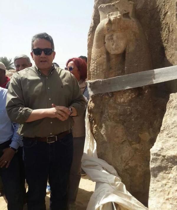 В Єгипті знайшли статую бабусі Тутанхамона (фото). У Єгипті знайдена алебастрова статуя, що зображає бабусю фараона Тутанхамона – царицю Тію. 