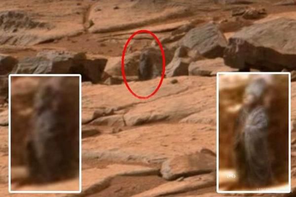 На Марсі виявили інопланетянина (відео). Даний артефакт виявили на фотографіях з району марсіанського озера Гіллеспі. 