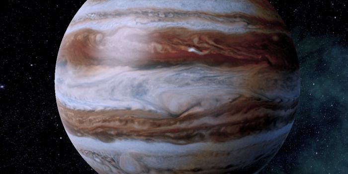 Астрономи виявили на Юпітері Велику холодну пляму. Астрономи виявили у верхніх шарах атмосфери Юпітера темну пляму холодного газу, появу якої вчені пов'язують з полярними сяйвами.