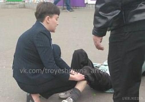 Сестра Надії Савченко намагається "відмазатися" від ДТП і пораненої жертви. Я її тільки злегка зачепила, а вона чомусь не встояла і впала.