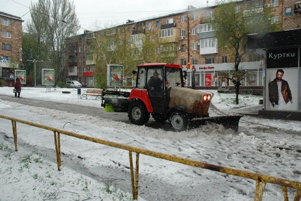 Квітневий снігопад в Україні:  фото. Природа раскапризничалась до того, що випало 10 сантиметрів снігу, погубивши квіти і плодові дерева , які зацвіли тиждень тому.
