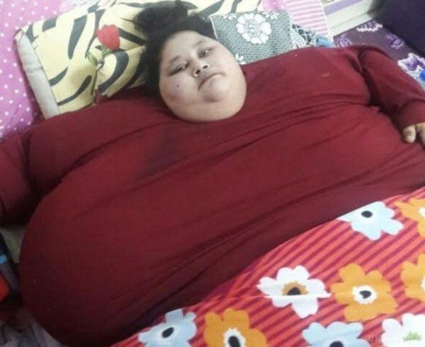 Найтовстіша в світі жінка схудла за три тижні на 100 кілограмів. Жителька Єгипту Еман Ахмед Аб Ель Ати, відома у світі, як сама товста жінка на Землі, схудла за три тижні на 100 кілограмів. 