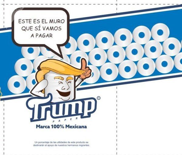 У Мексиці почнуть випускати туалетний папір із зображенням Трампа. Мексиканський бізнесмен має намір перераховувати 30 відсотків від доходу з продажу на підтримку мігрантів.