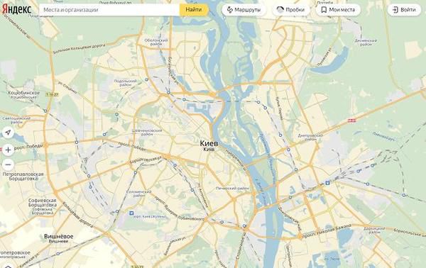 Додаток "Яндекс.Карти" обійшов блокування в Україні. Карти стали доступні для операторів мобільних мереж "Київстар", Lifecell і Vodafone