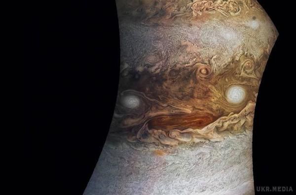 Американський астроном-аматор створила «обличчя» Юпітера. На ньому видно «обличчя» Юпітера.