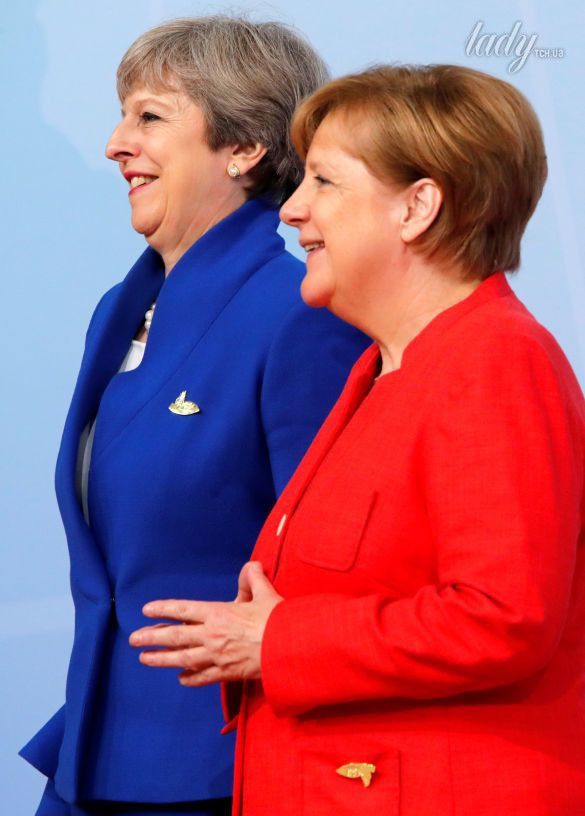 Битва нарядів: Тереза Мей vs Ангела Меркель. Тереза Мей і Ангела Меркель наділи на офіційний захід яскраві вбрання.
