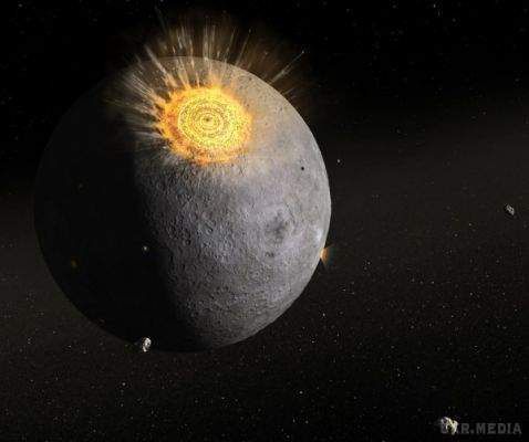 NASA зафіксували вибух від падіння метеорита на Місяць. Вибух від зіткнення метеорита із Місяцем можна було спостерігати із Землі.