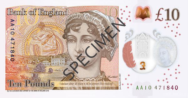 У Британії презентували нову пластикову купюру номіналом 10 фунтів. У Великій Британії презентували нову екологічнішу, безпечнішу та міцнішу полімерну банкноту номіналом 10 фунтів стерлінгів. Про це йдеться у повідомленні на сайті Банку Англії.
