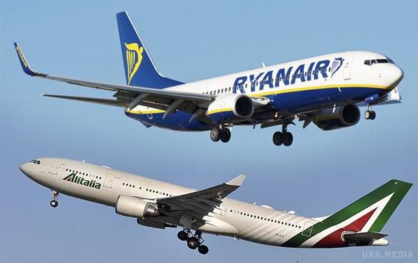 Ryanair хоче купити італійську Alitalia. Лоукостер вже подав заявку представникам італійського перевізника.