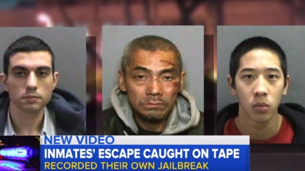 У США злочинці зняли на відео свою втечу з тюрми. В Каліфорнії троє небезпечних злочинців зняли на відео свою втечу з в'язниці .