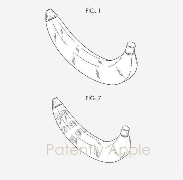 Загадковий 'бананафон' з'явиться у Samsung. Компанія Samsung отримала патент на смартфон в формі банана.