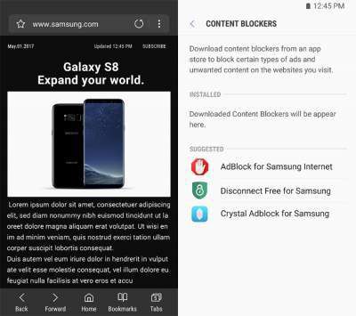 Компанія Samsung випустила власний інтернет-браузер. Samsung повідомила, що нову версію свого браузера Samsung Internet тепер можна використовувати на будь-відносно новий Android-смартфон.