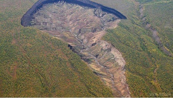 Сибірські «Ворота в пекло» збільшуються на 20 метрів на рік. Величезний кратер Батагайка, який називають " сибірськими «Воротами в пекло»", збільшується на 15-20 м в рік.