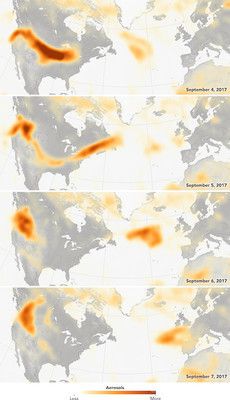 Дим від лісових пожеж в США дістався до Європи. 