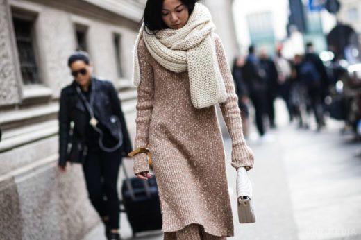 Зустрічаємо холодну осінь в теплих сукнях. 8 модних варіантів! .