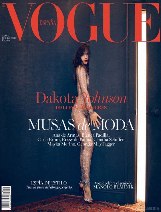 Дакота Джонсон знялася в спокусливій фотосеті для глянцю. Американська актриса Дакота Джонсон стала обличчям жовтневого випуску іспанського Vogue.