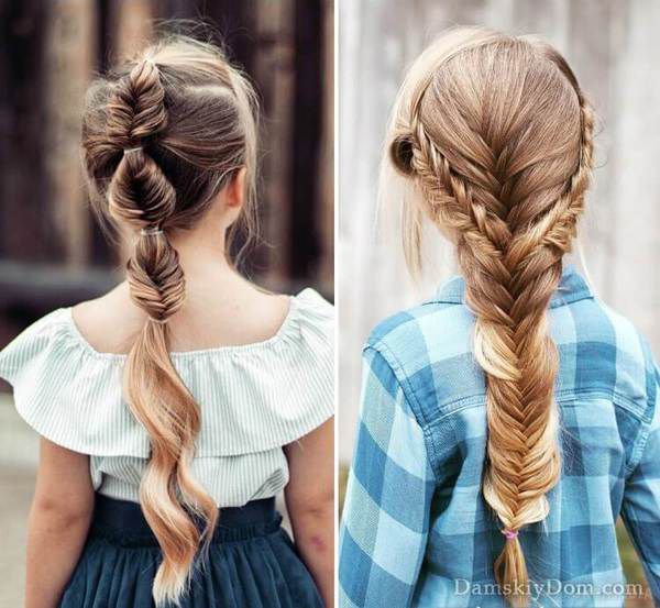 Оригінальні зачіски для школи (Фото). Маленькі модниці теж хочуть виглядати стильно, святково, так щоб у подружки не було такої  сукні або зачіски.