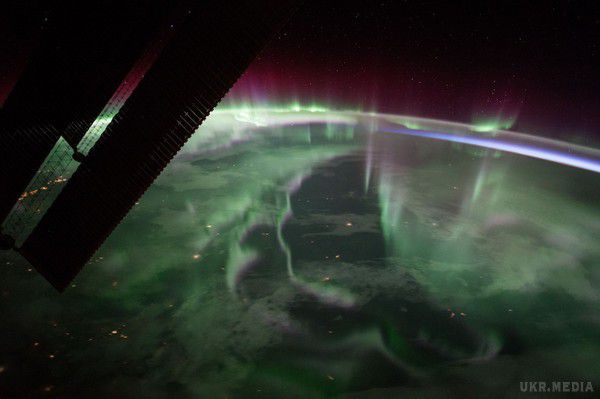 NASA показало північне сяйво над Канадою. Знімок північного сяйва над Канадою був зроблений з борту МКС.