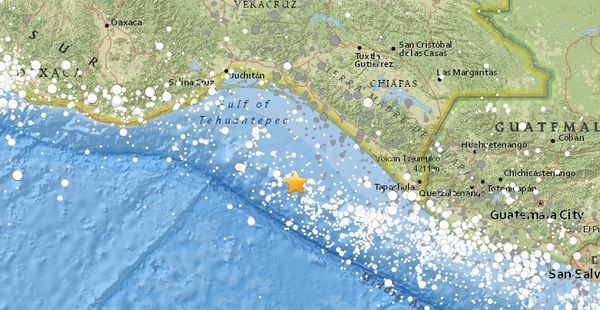 Біля узбережжя Мексики стався землетрус магнітудою 5.6. Біля узбережжя Мексики стався землетрус магнітудою 5, 6 бала за шкалою Ріхтера.