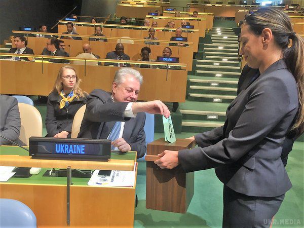 Україна обрана до складу Ради ООН з прав людини на 2018-2020 роки. За результатами голосування на пленарному засіданні Генеральної Асамблеї ООН у понеділок Україна увійшла до складу Ради ООН з прав людини (РПЛ) з мандантом на наступні три роки