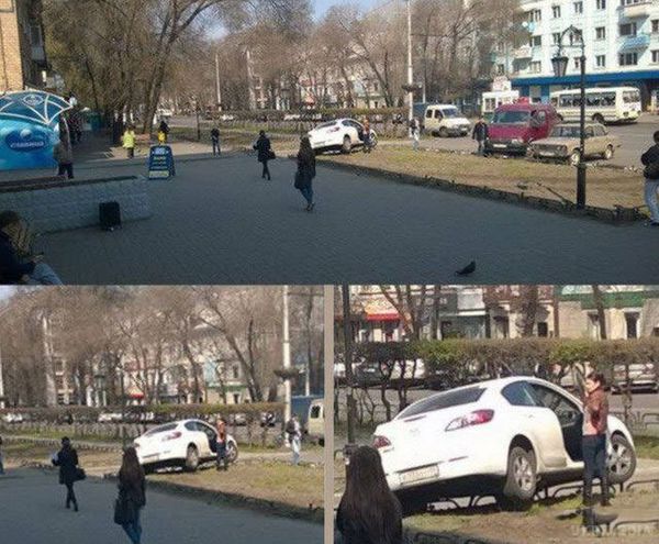 Жіночки за кермом - і сміх і гріх:. Підбірка веселих фотографій на тему жінок за кермом.