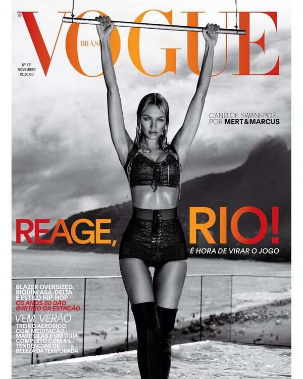 Відома супермодель Ангел Victoria's Secret прикрасила обкладинку Vogue. Супермодель Кендіс Сванепул взяла участь у зйомці для листопадового випуску Vogue Brasil.