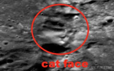 На поверхні Місяця виявлені дивні зображення. Вчений Скотт Варінга, який не полишає надії знайти сліди інших позаземних цивілізацій виявив на поверхні Місяця образ обличчя особи і котячої морди.