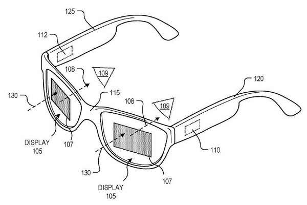 Google патентує нові "розумні" окуляри. У скла нового електронного помічника пропонується інтегрувати невеликі панелі micro-LED.