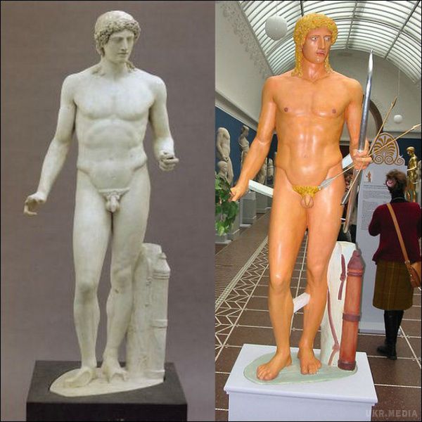 Помилуйся, як насправді виглядали античні статуї. Тепер ходити в музеї буде не так нудно. Просто уявляй статуї різнокольоровими. 