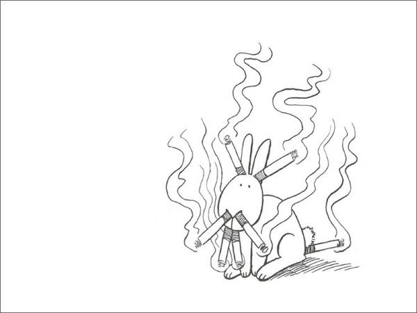 Смішні й жорстокі картинки про кроликів-самогубців. Згадуємо культові комікси художника Енді Райлі.