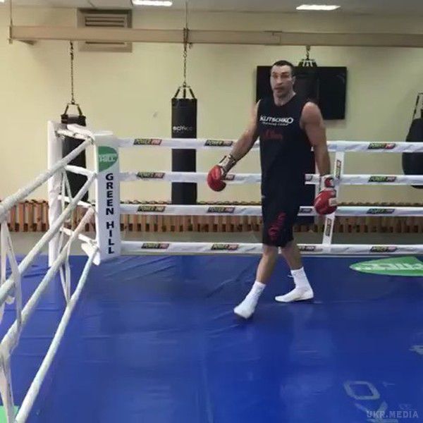 Кличко знову вдягнув боксерські рукавички. Український боксер Володимир Кличко знову почав займатися улюбленою справою.