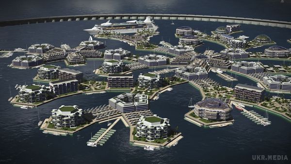 Перше плаваюче місто буде побудований скоро!.  І ось як він буде виглядати