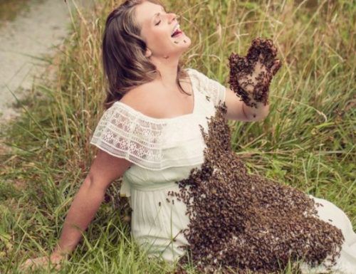 У жінки, яка влаштувала фотосесію з 20 тис. бджіл, нapoдилось мepтвe немовля. Емілі обожнює бджіл і багато років присвятила комахам.