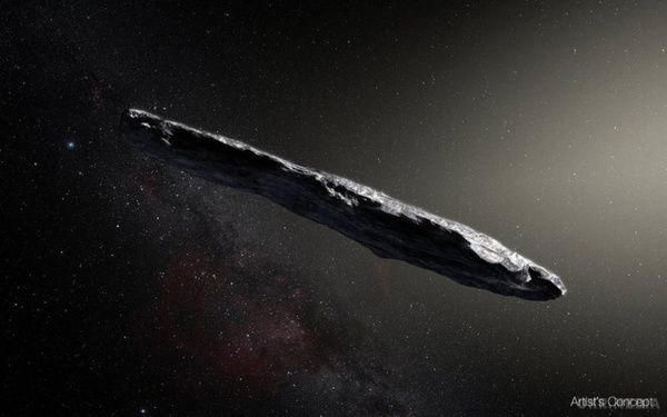 В нашу сонячну систему астероїд прилетів з іншої сонячної системи. Астероїд дуже дивний.