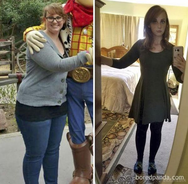 25 фотографій до і після схуднення, на яких люди змінилися до невпізнання. Браво!