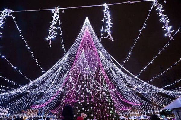 Новорічна ялинка у Вільнюсі вразила мережу
