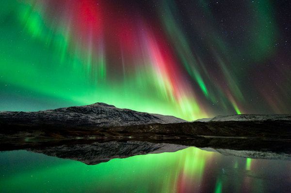 Рожево-зелено-біле сяйво спалахнуло над норвезьким островом. 18 грудня на острові Сер-Квалей в Норвегії небо спалахнуло різнобарвною загравою. 