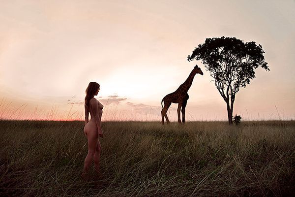 Бельгійська модель знялася оголеною в африканському парку, щоб захистити природу. Як виявилося, в Африці не тільки горили і злі крокодили, але і сексуальні красуні!