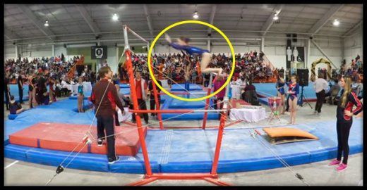 Як тренер рятує свою ученицю від смерті - відео "б'є"всі рекорди в мережі!. Під час виступу канадська гімнастка Кейданс зробила невдалий зіскок з поперечини і ледь не зламала собі шию.