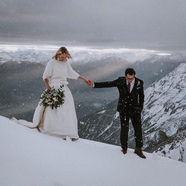 Приголомшливі красиві ідеї для наречених  для зимового весілля з Instagram. Ніжна королева.