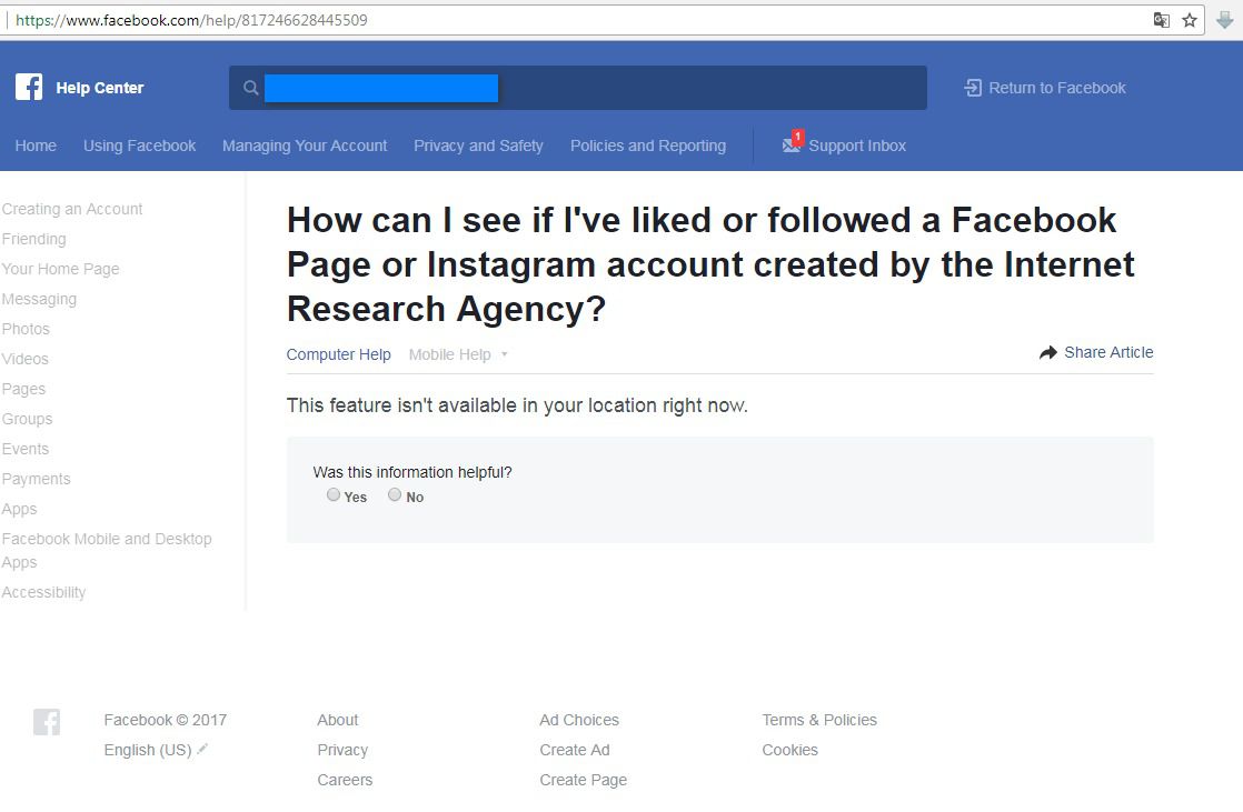 Facebook створив інструмент який може визначати, чи пов'язані сторінки, на які ви підписані, з Кремлем. Facebook і Instagram, запустили інструменти, які дозволяють визначити, чи відноситься та чи інша сторінка до «прокремлівських».