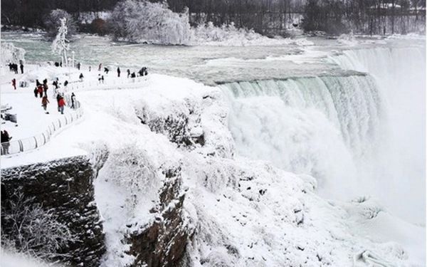 Водоспад Ніагара в обіймах лютого холоду (Фото). Ніагарський водоспад замерз: фото природного явища вразило людей зі всього світу.