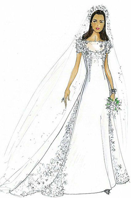 У чому Меган Маркл піде до вівтаря: розкішні ескізи майбутньої весільної сукні (Фото). Весілля Меган Маркл і принца Гаррі відбудеться 19 травня 2018.