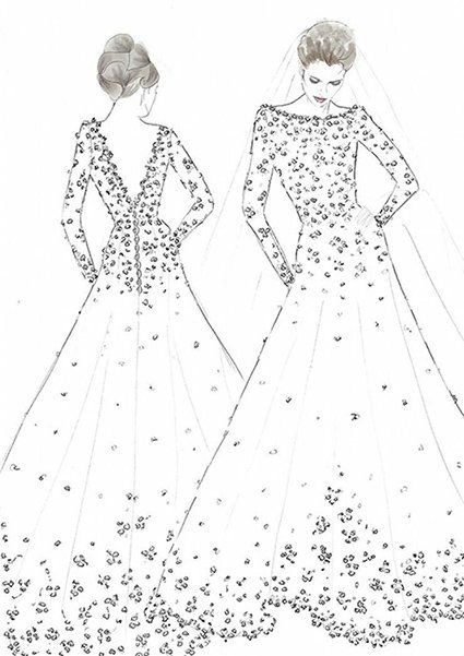 У чому Меган Маркл піде до вівтаря: розкішні ескізи майбутньої весільної сукні (Фото). Весілля Меган Маркл і принца Гаррі відбудеться 19 травня 2018.